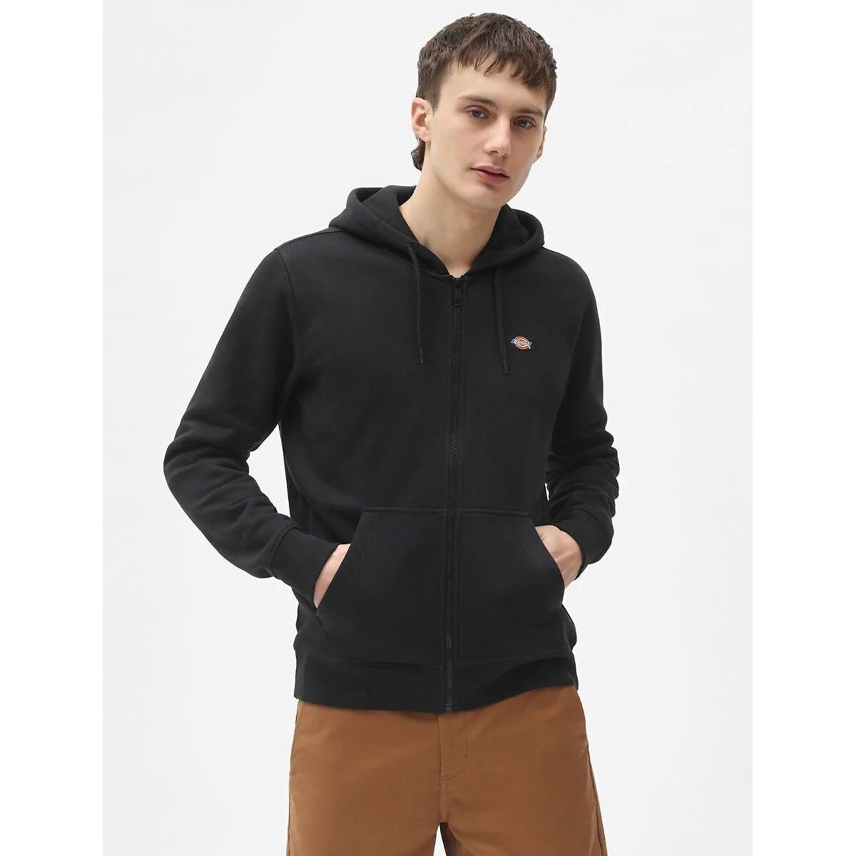 Sweat zippé à capuche, Oakport noir, DICKIES