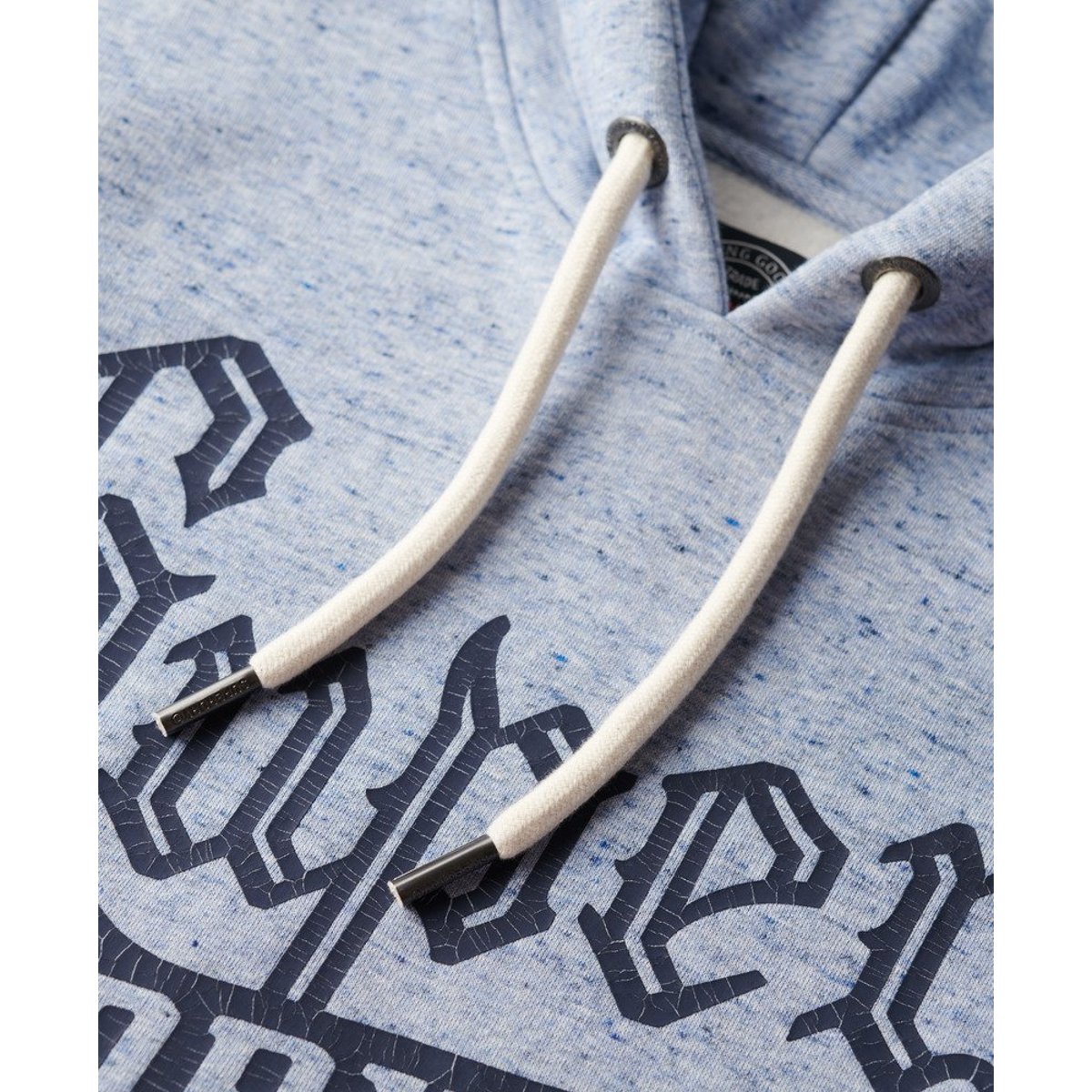Sweat à capuche graphique Archive bleu los angeles chiné, SUPERDRY