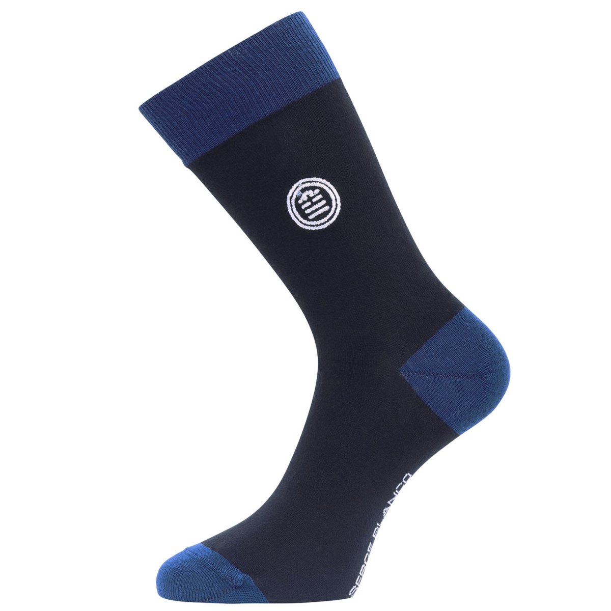 Lot De 9 Chaussettes Coton Peigné noir/bleu/gris, SERGE BLANCO