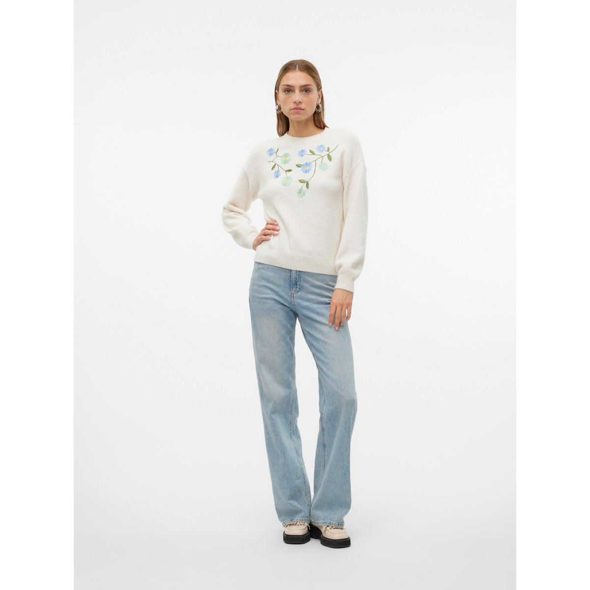 Pull En Maille birch, VERO MODA