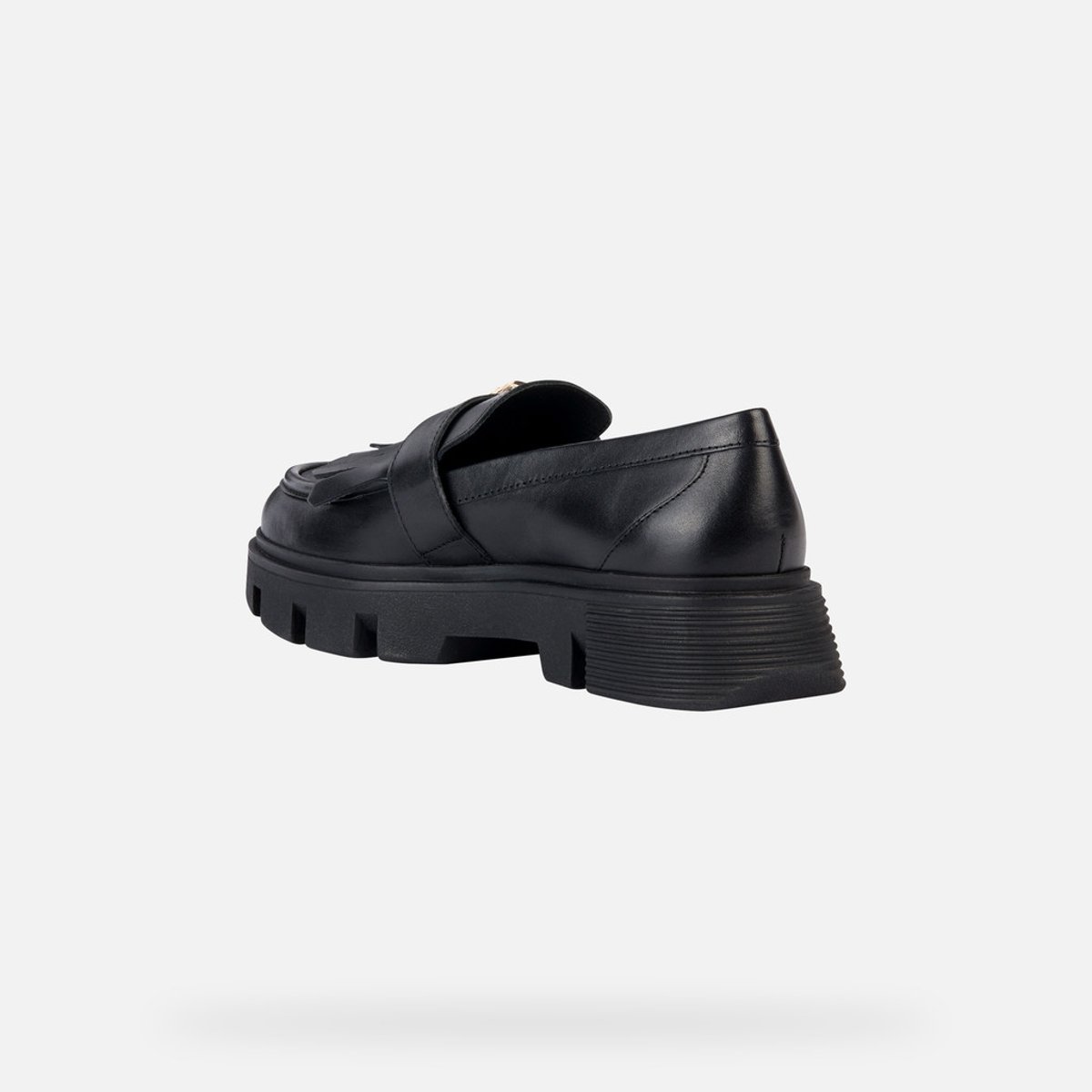 Mocassins cuir respirants Vilde noir, GEOX