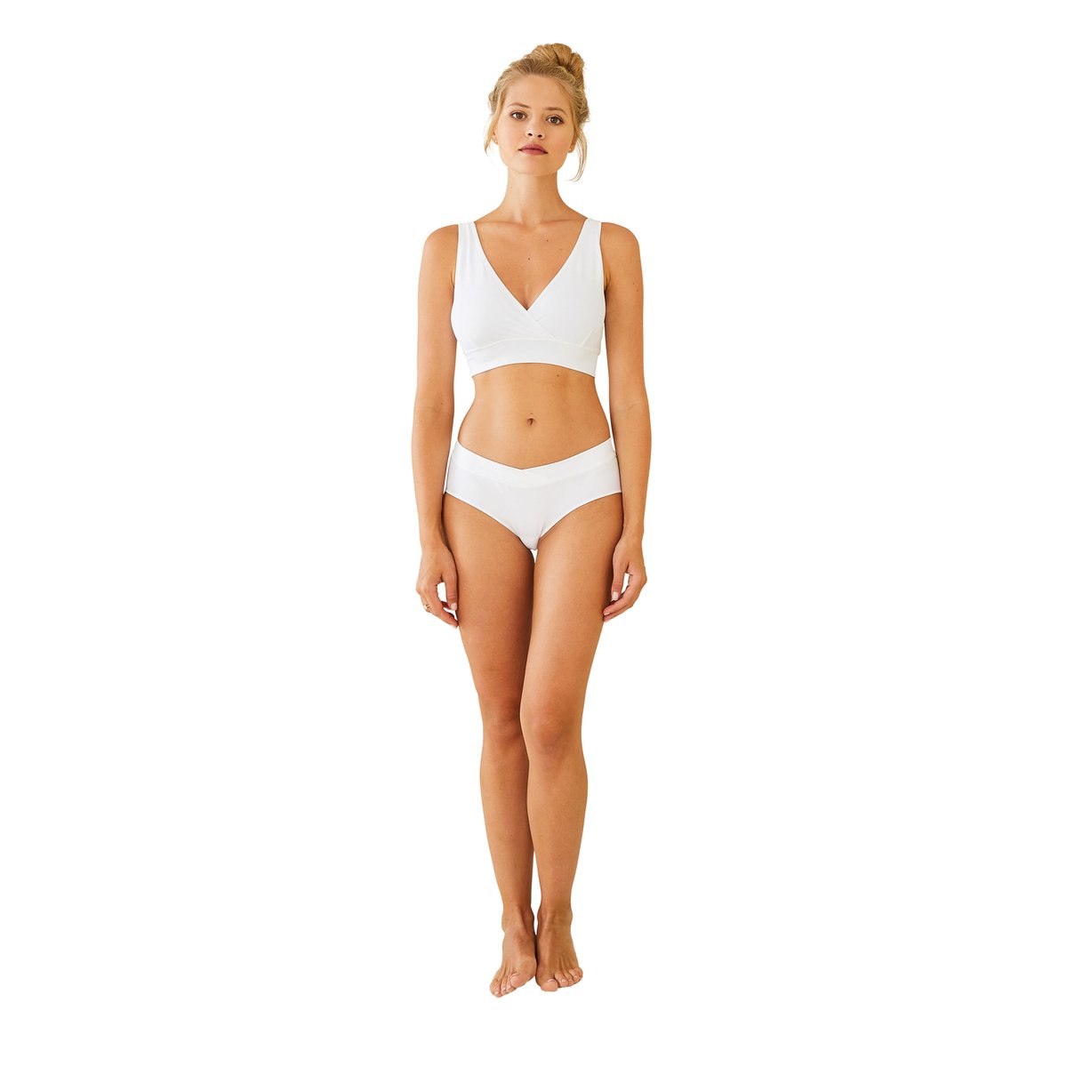Lot de 2 brassières d'allaitement sans coutures en microfibre encre, VERTBAUDET