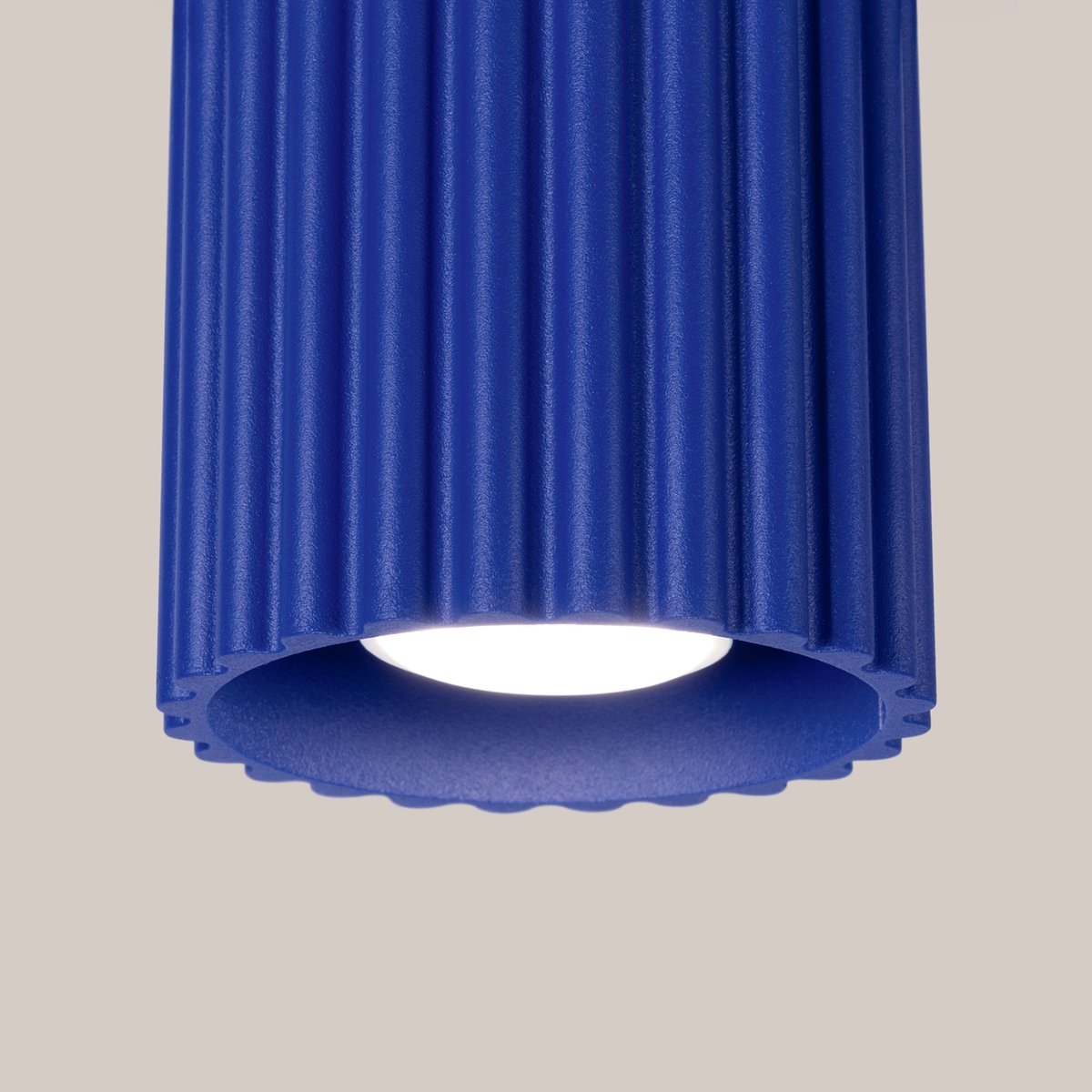Plafonnier Aluminium Outremer GU10 1 Aura bleu, EDEN
