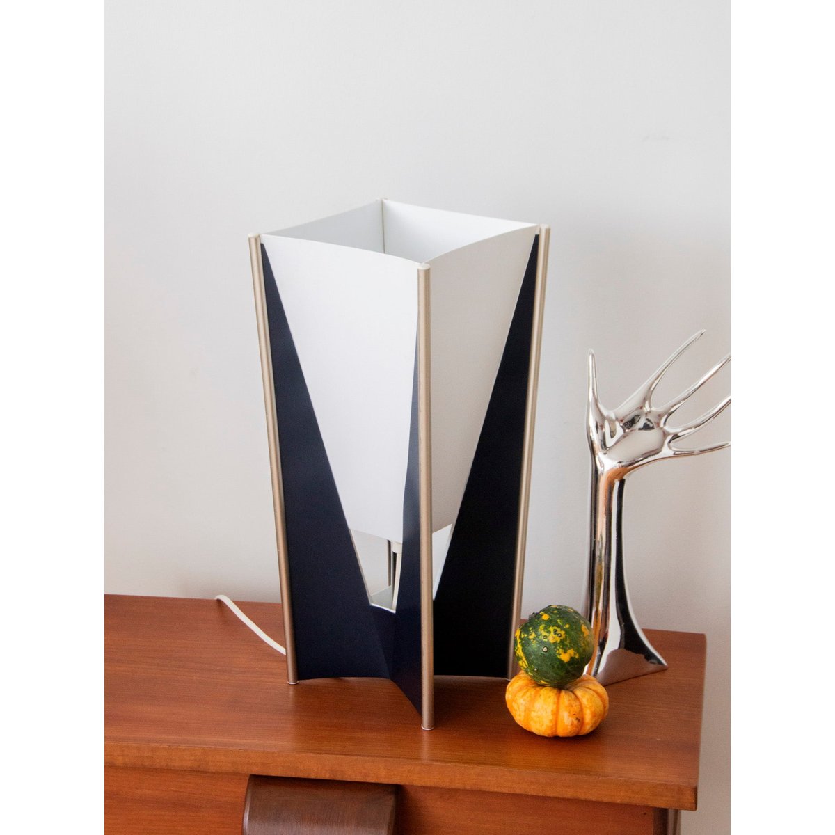 Lampe à poser STILE Knoll Julia N°510 - Bon état bleu foncé, DEBONGOUT