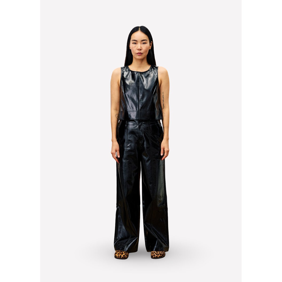 Top  en coton THYM noir, FRNCH