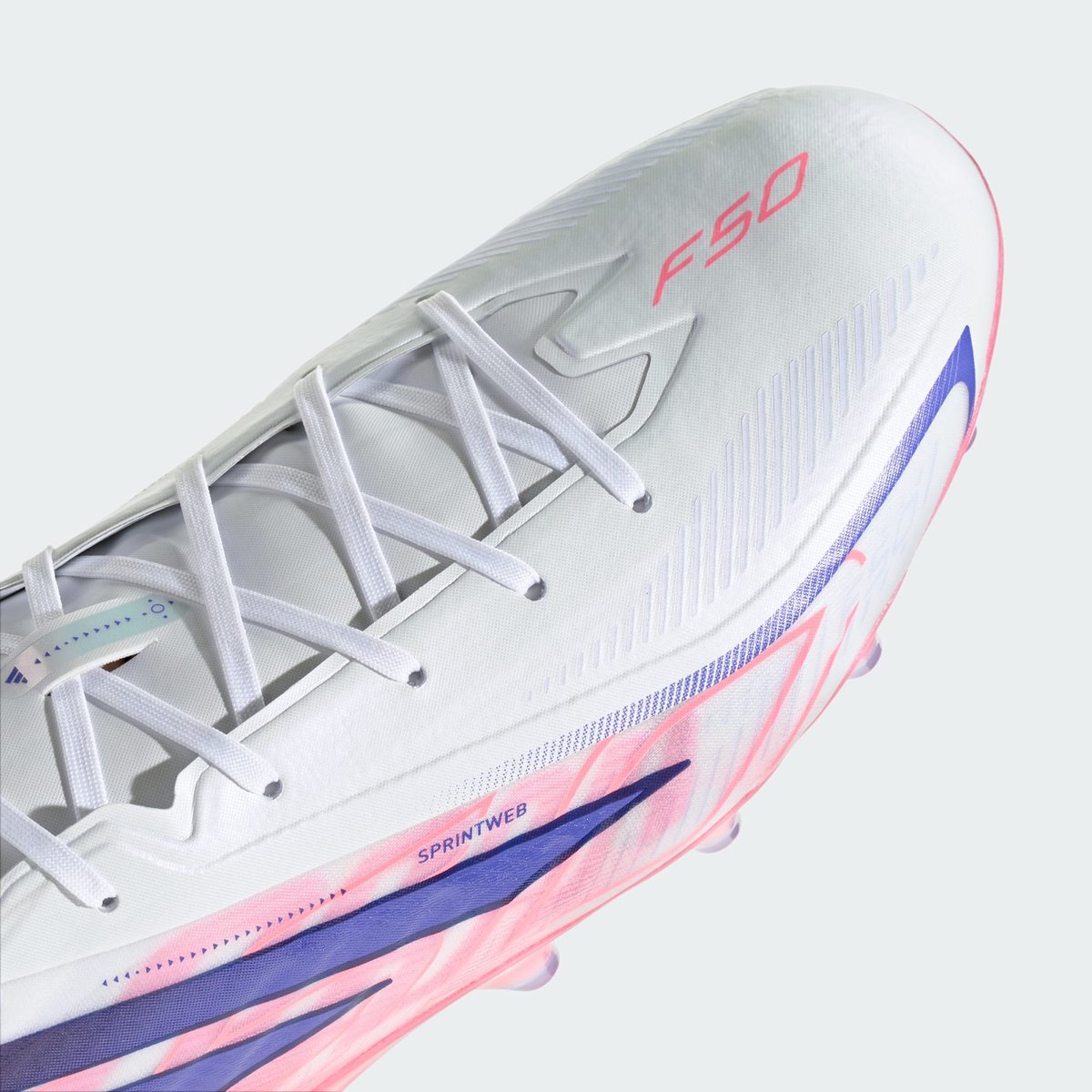 Chaussure De Football F50 Hyperfast Pro Terrain Synthétique Chaussure De Football F50 Hyperfast Pro Terrain Synthétique cloud white / solar purple / solar turbo, adidas Performance