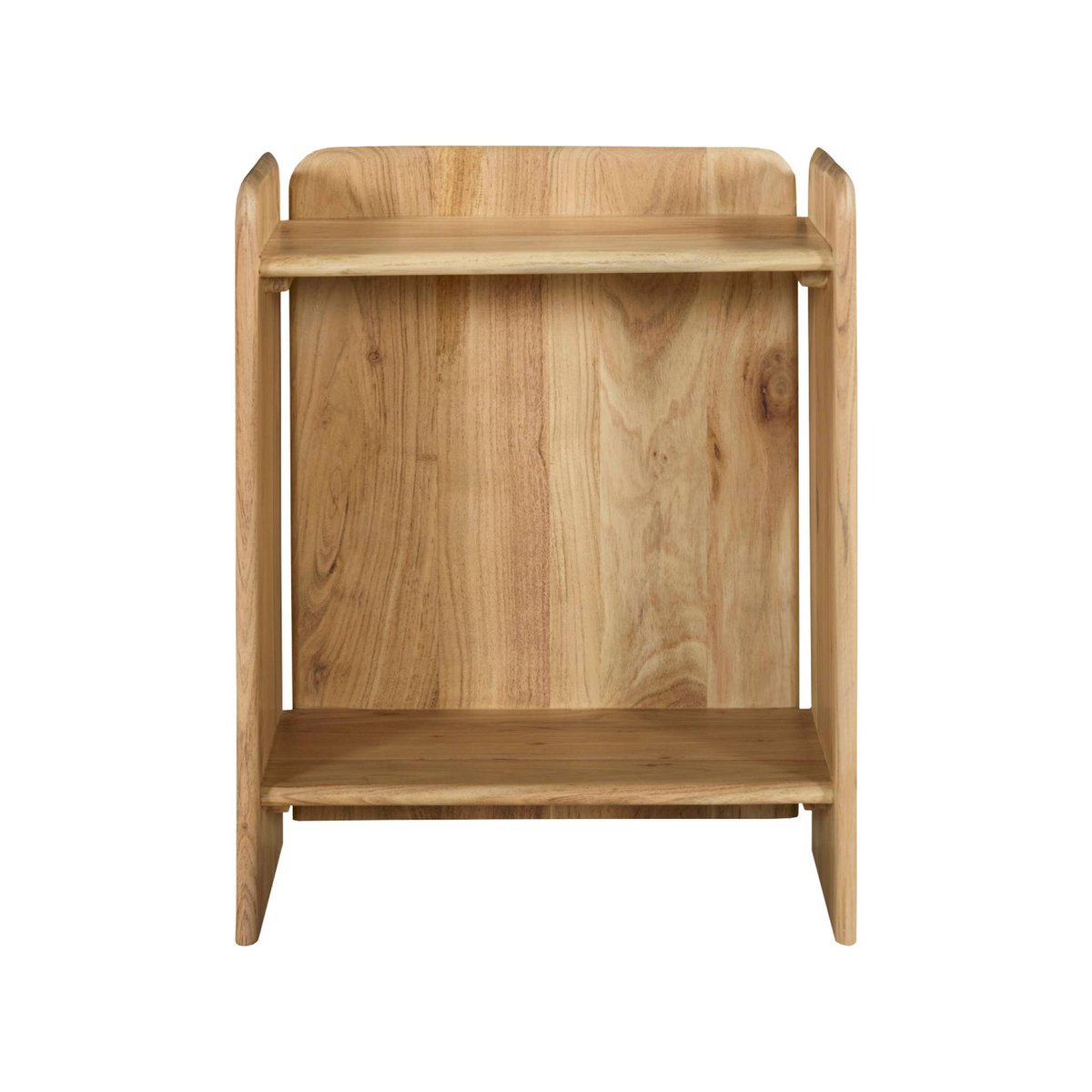Table de chevet exotique bois d'acacia 2 niveaux TARA naturel, SWEEEK