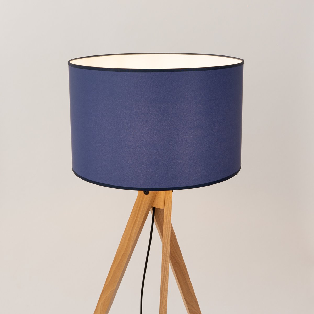 Lampadaire Tissu Bleu E27 1 Natt bleu, EDEN