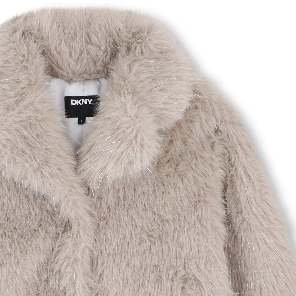 Manteau en polaire duveteuse poussiere, DKNY