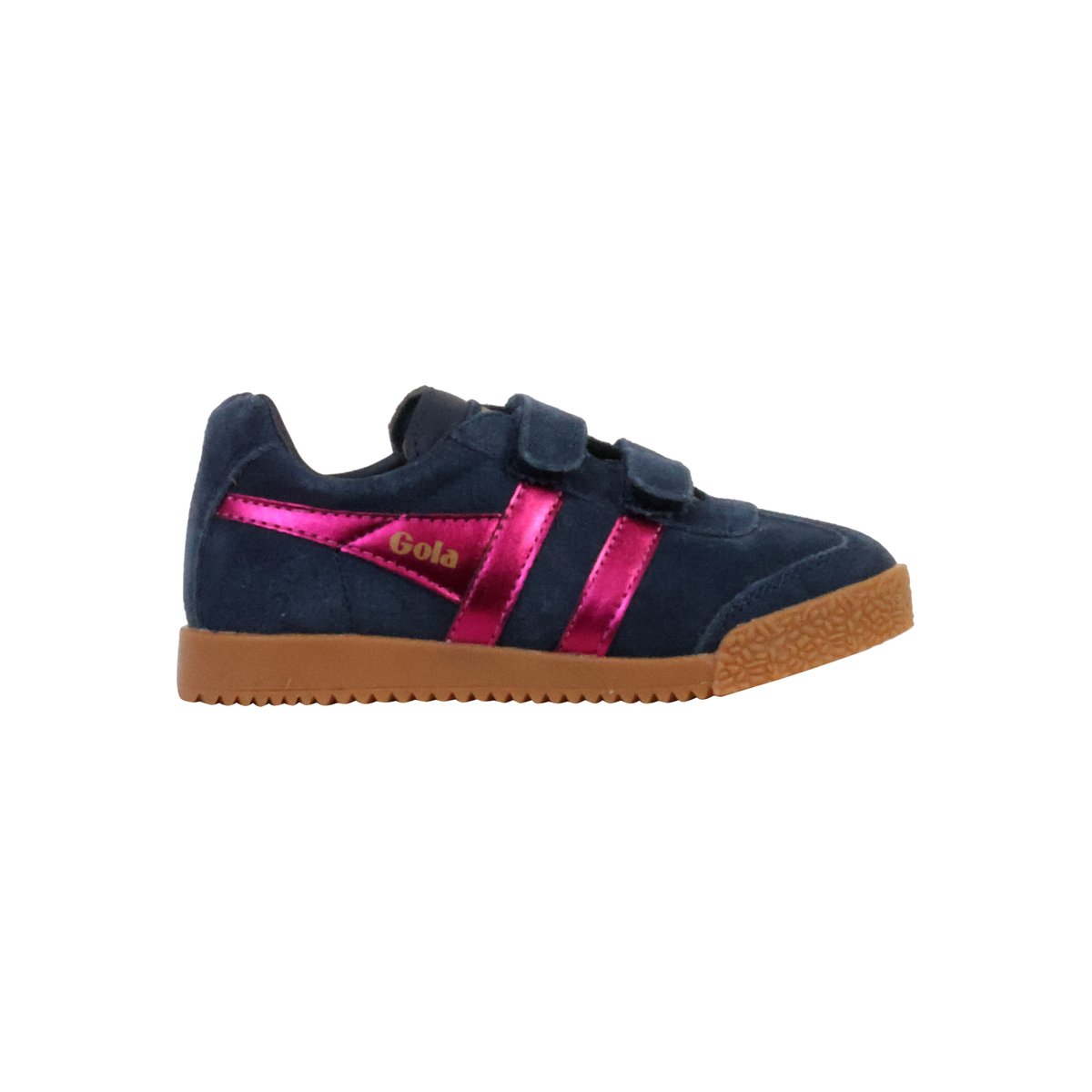 Basket Basse Cuir Harrier Glitz Strap Trainer marine/fuchsia, GOLA