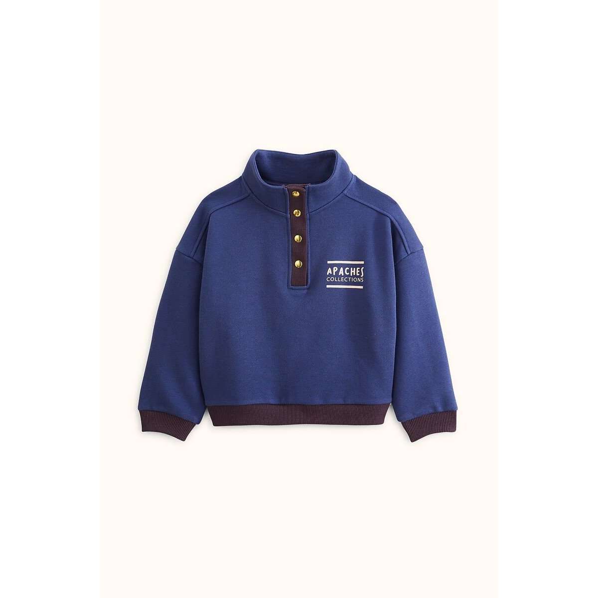 Sweat fermé LUZ bleu indigo, APACHES COLLECTIONS