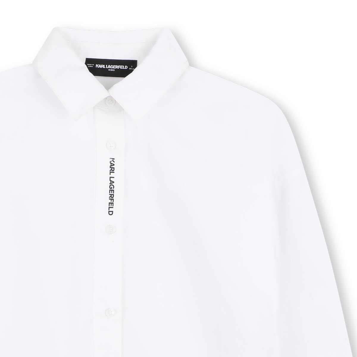 Chemise manches longues blanc, KARL LAGERFELD KIDS