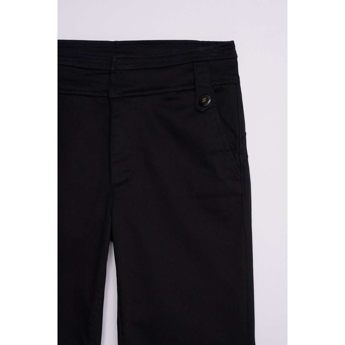 SECRET CHINO PUSH IN STRAIGHT noir, SALSA JEANS