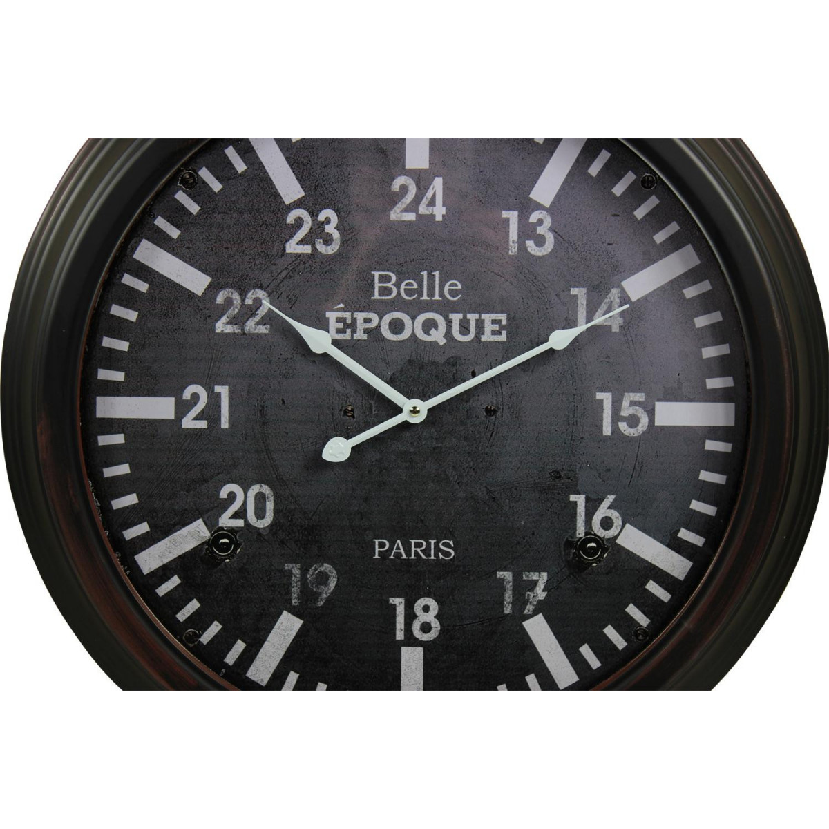 Horloge ancienne murale belle epoque bleu, DECORATION D’AUTREFOIS