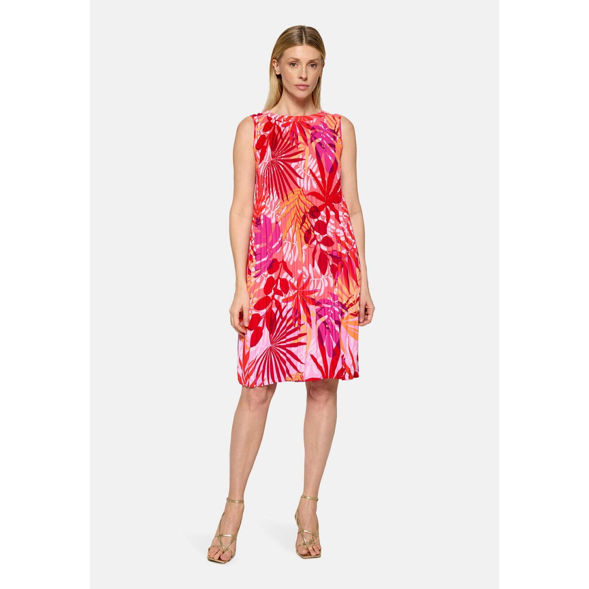 Robe plissée sans manches red/pink, BETTY BARCLAY