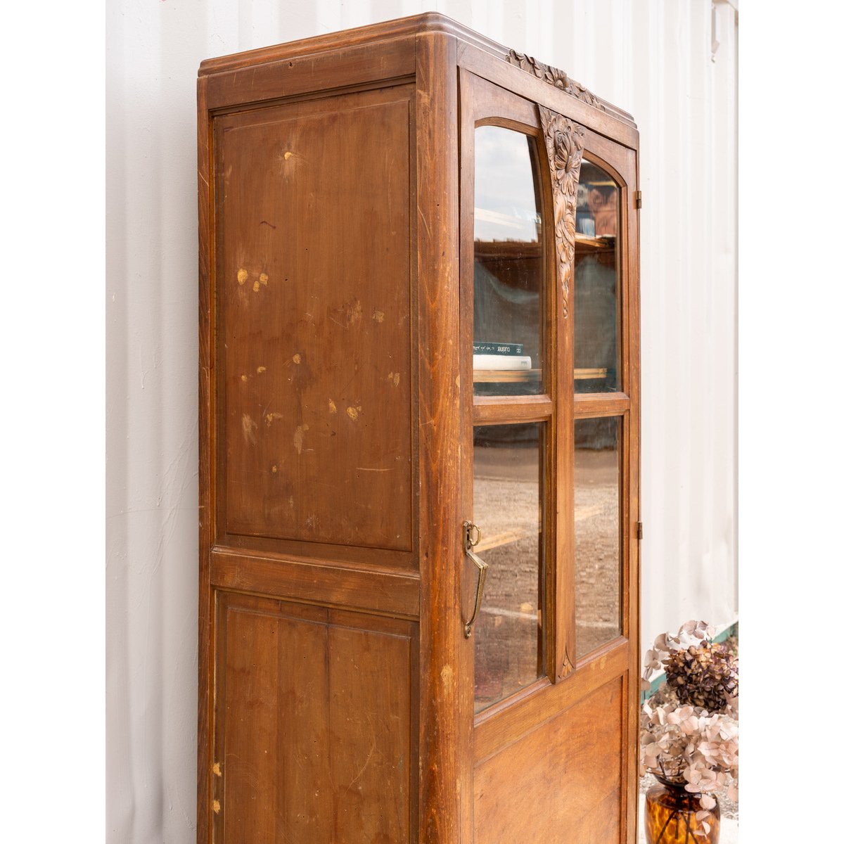 Armoire art déco en bois Blandine N°478 - Bon état bois foncé, DEBONGOUT