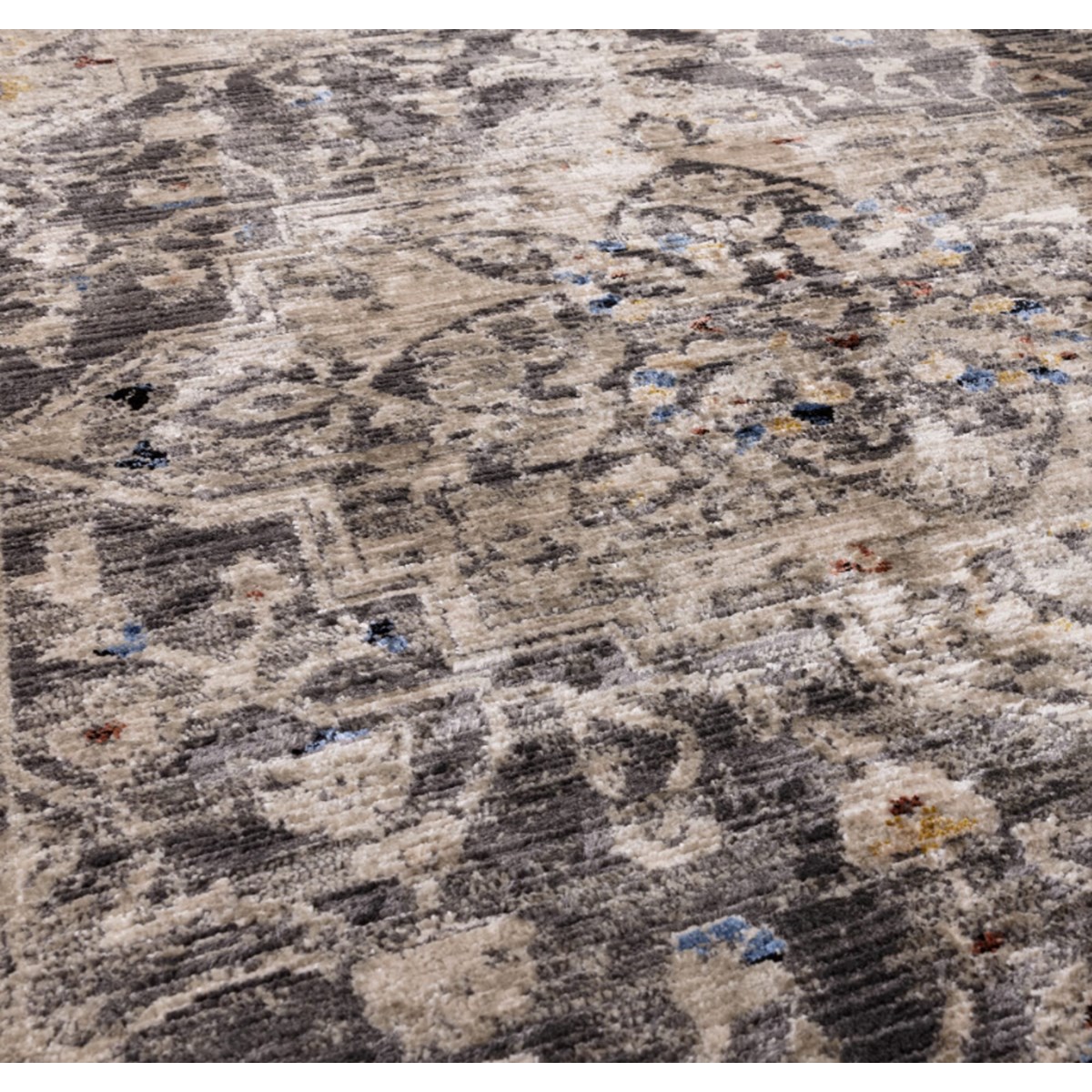 Tapis salon et chambre style orient REYES noir, NOVATREND
