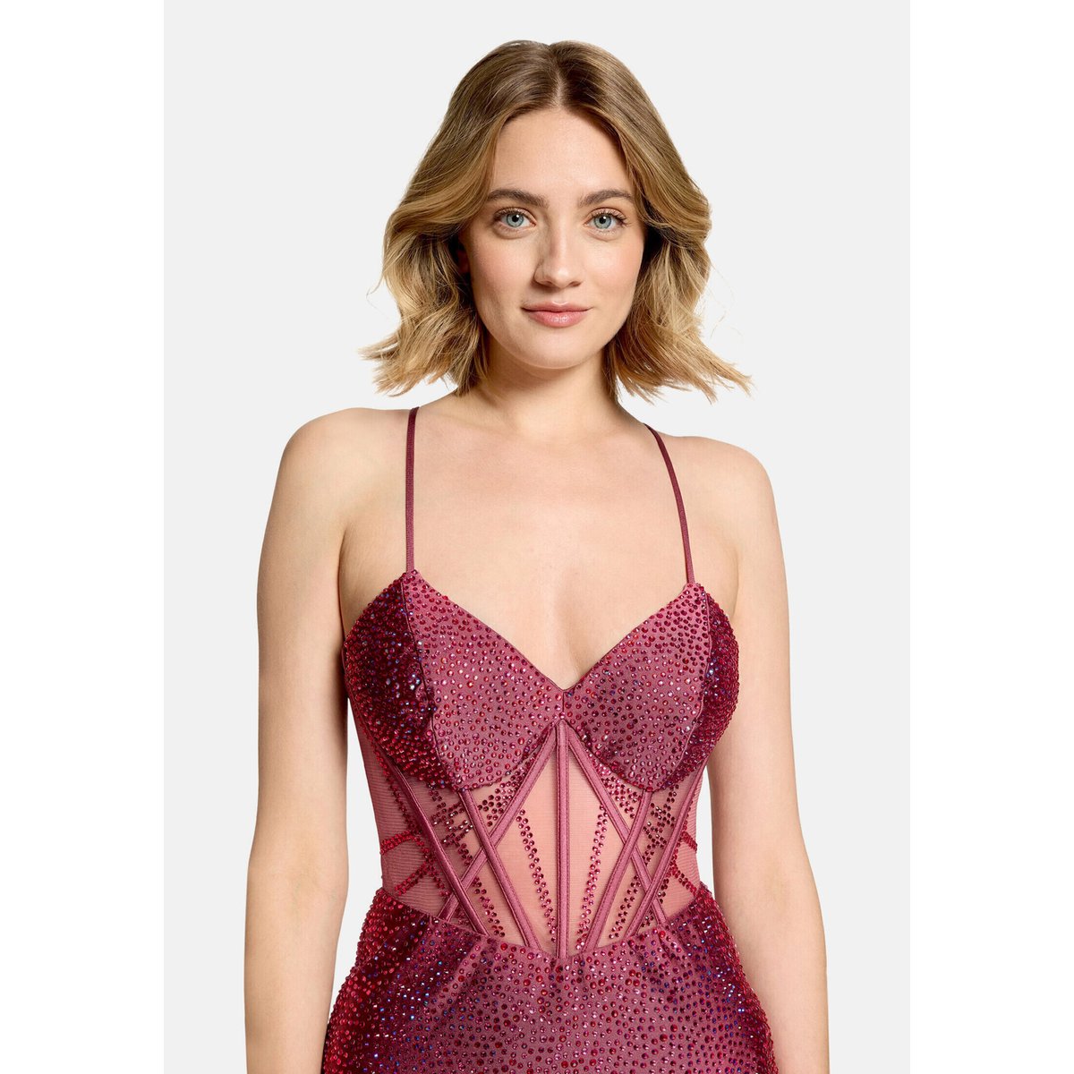 Robe de soirée au look scintillant sweet bloom, VERA MONT