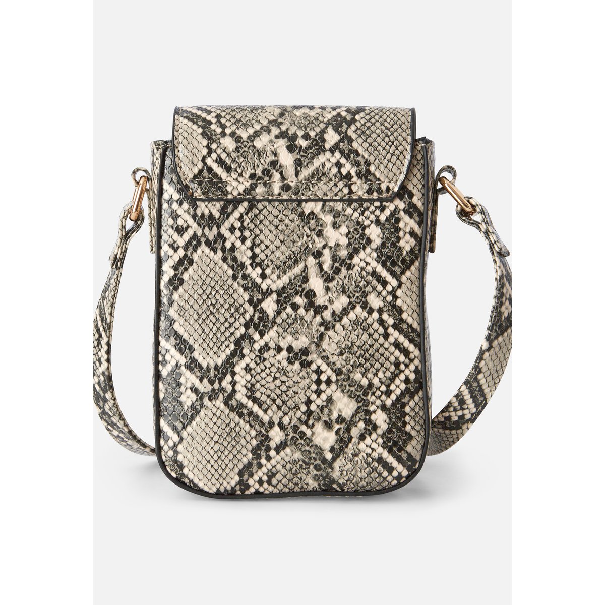 Sac pochette bandoulière marron beige animalier, DAMART