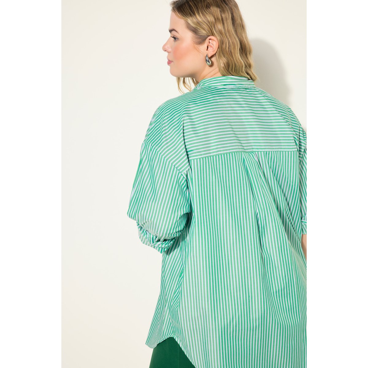 Chemise oversized à rayures vert, STUDIO UNTOLD