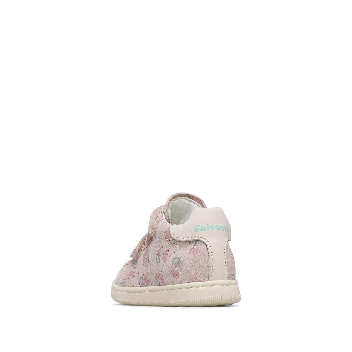 Baskets en cuir et en daim MOON VL rose poudré-, FALCOTTO