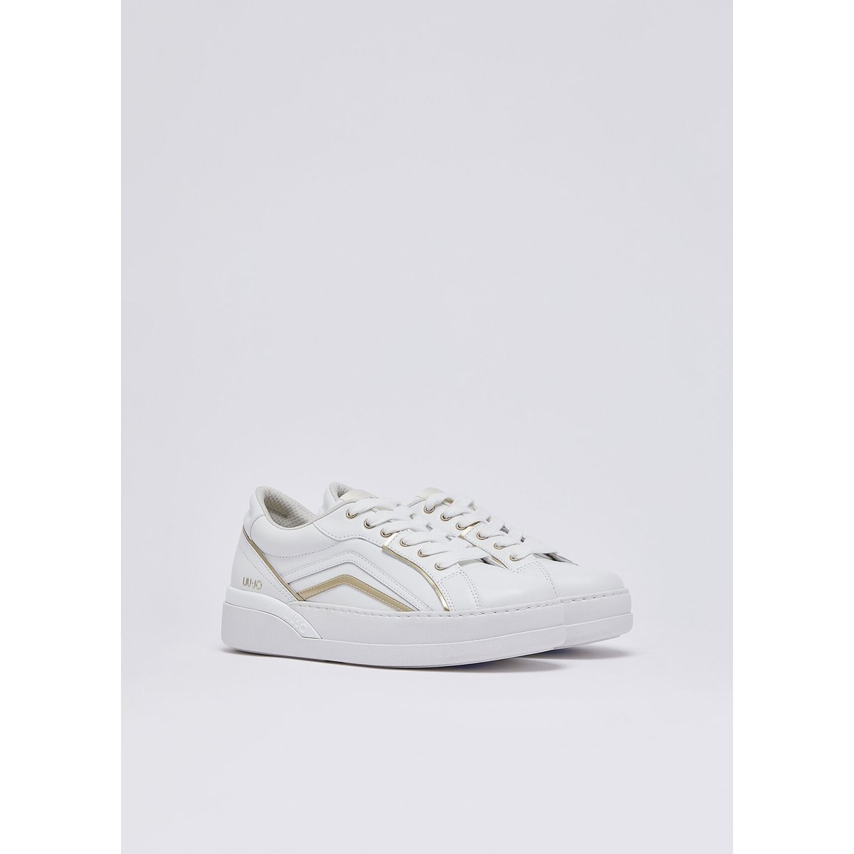 Baskets en cuir blanc, LIU JO
