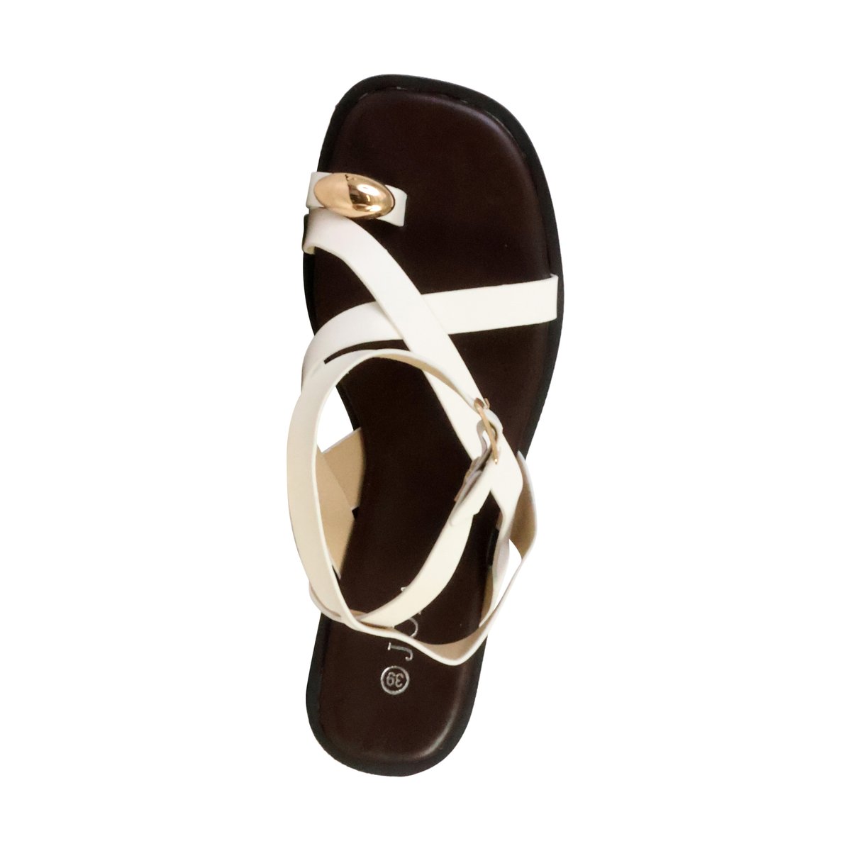 Sandales à Bride blanc, ENZA NUCCI