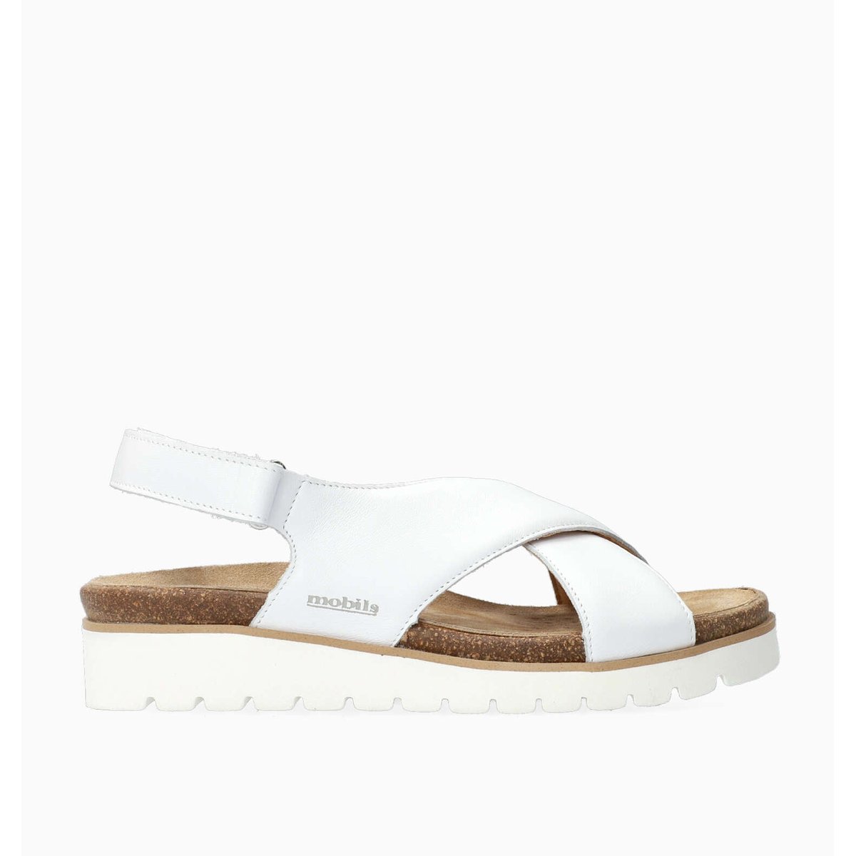 Sandales en cuir TALLY blanc 5131, MEPHISTO
