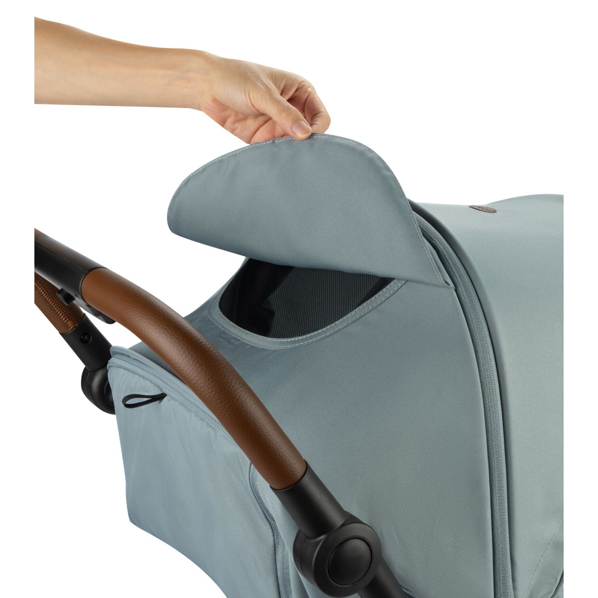 Poussette naissance compacte Indra bleu minéral, BEBECONFORT