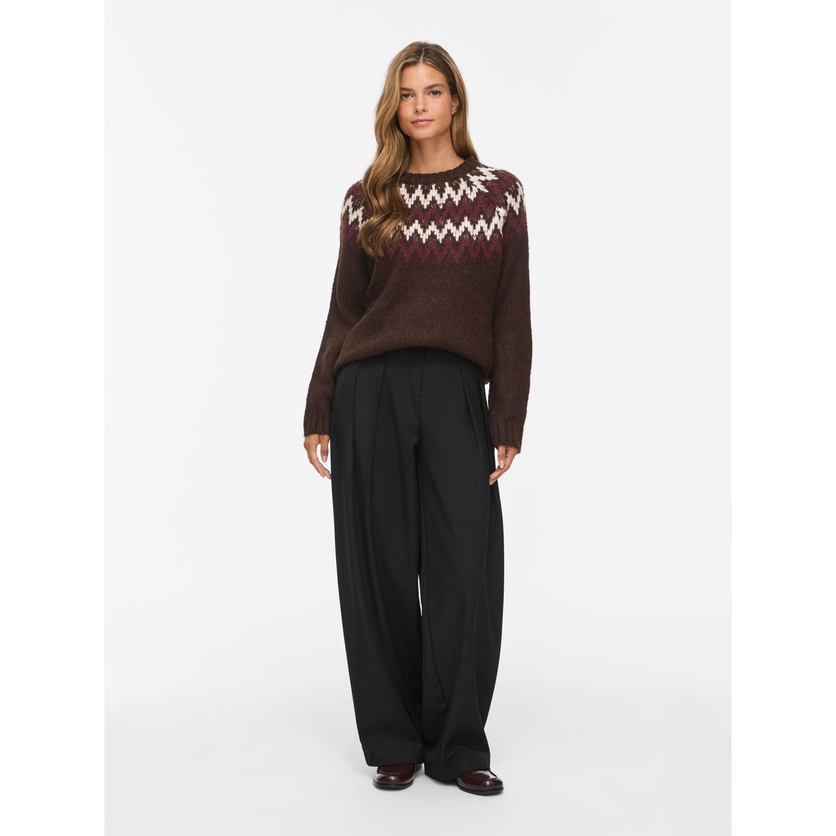 Pull En Maille marron - coffee bean1, VILA