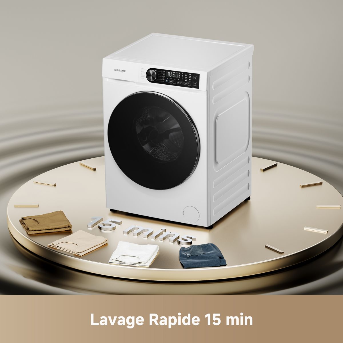 Lave linge hublot DRWASHSULTRA10KGW S Ultra couleur unique, DREAME