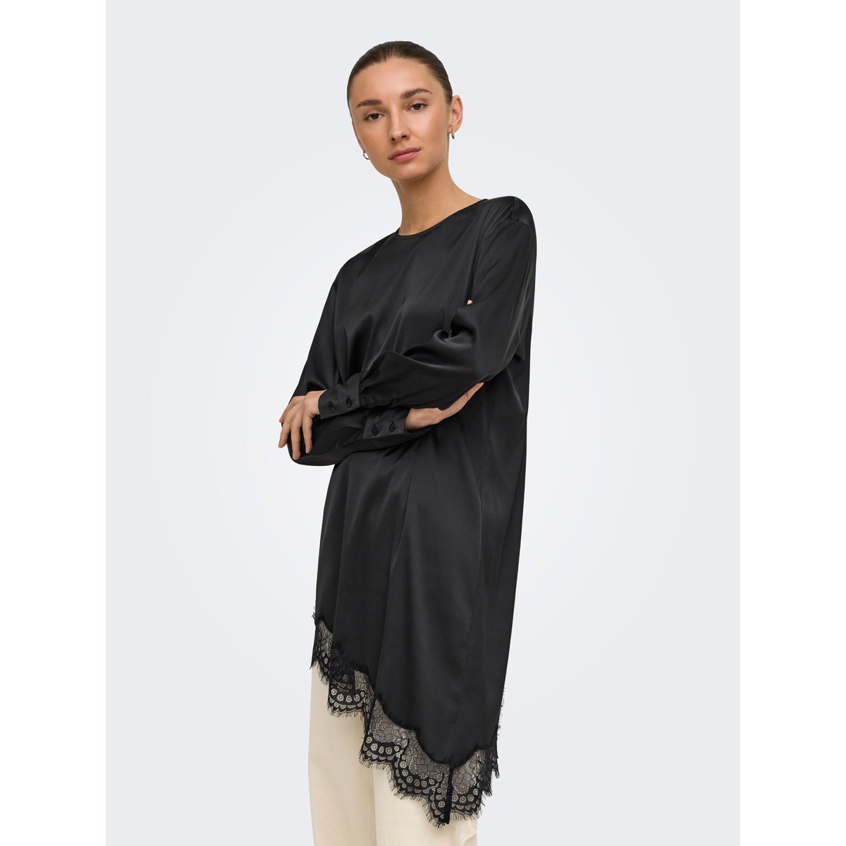Top Asymétrique noire - black, JDY