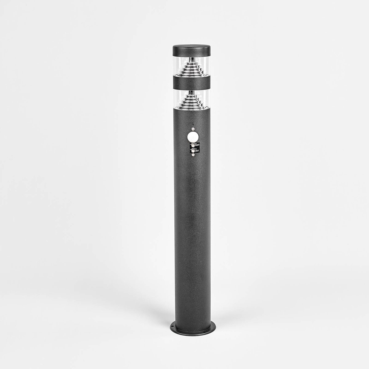 Luminaire extérieur en inox moderneLED noir, transparent, LINDBY