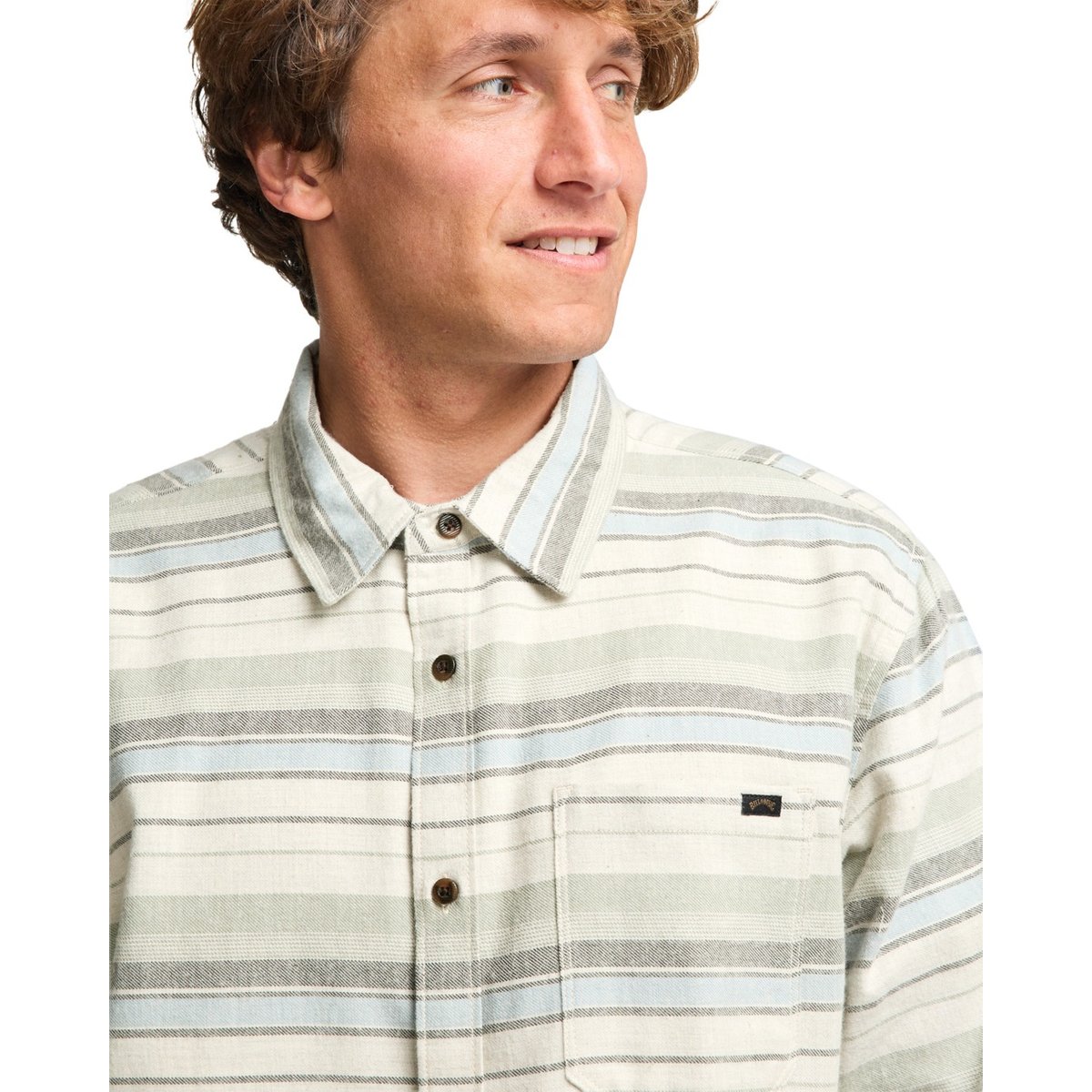 Chemise manches longues COASTLINE beige chino, BILLABONG