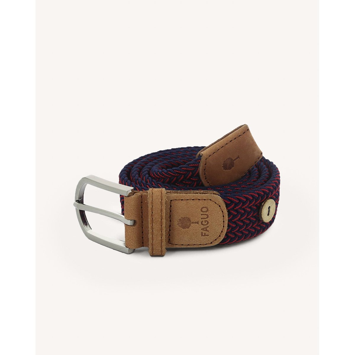 Ceinture polyester BELT rouge foncé, FAGUO