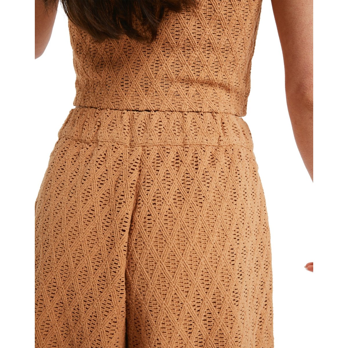 Short en crochet OCEAN SOUNDS. marron almond, ROXY