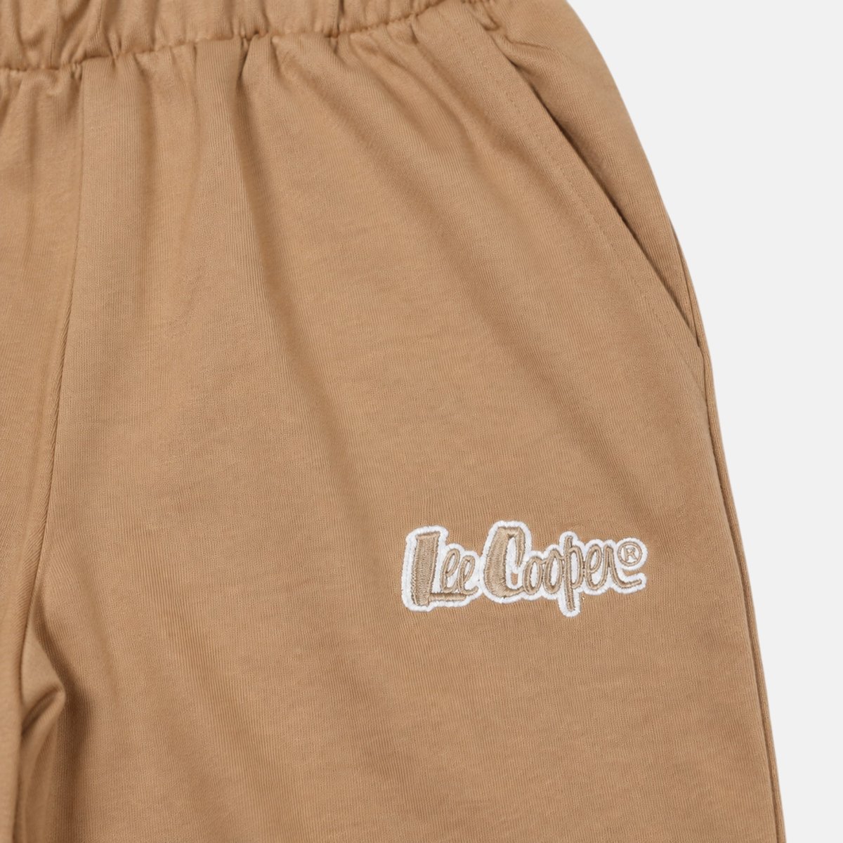 Pyjama à empiècements contrastés, col rond et manches longues COOL KIDS beige, LEE COOPER