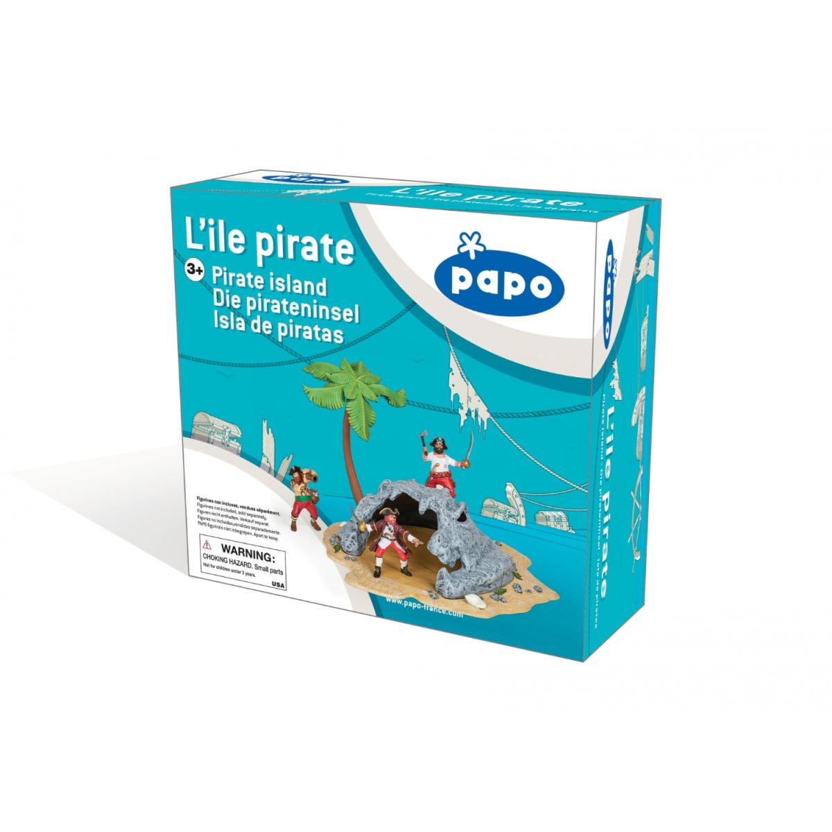 L'île pirate couleur unique, PAPO