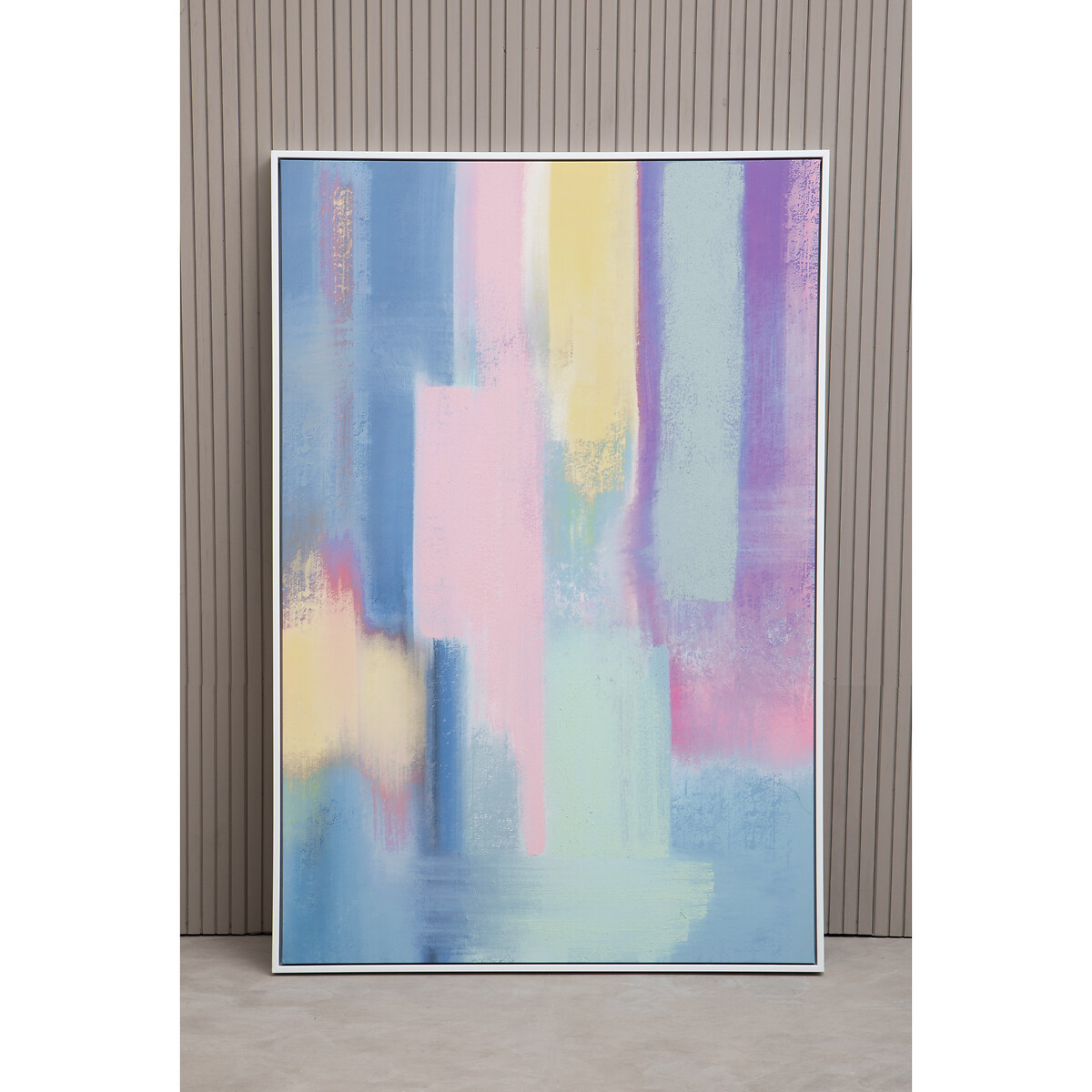 123 x 83cm Water Colour Effect Wall Art white, SO'HOME