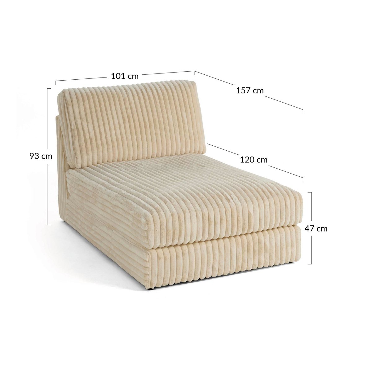 Module méridienne - JASPER taupe, LISA DESIGN
