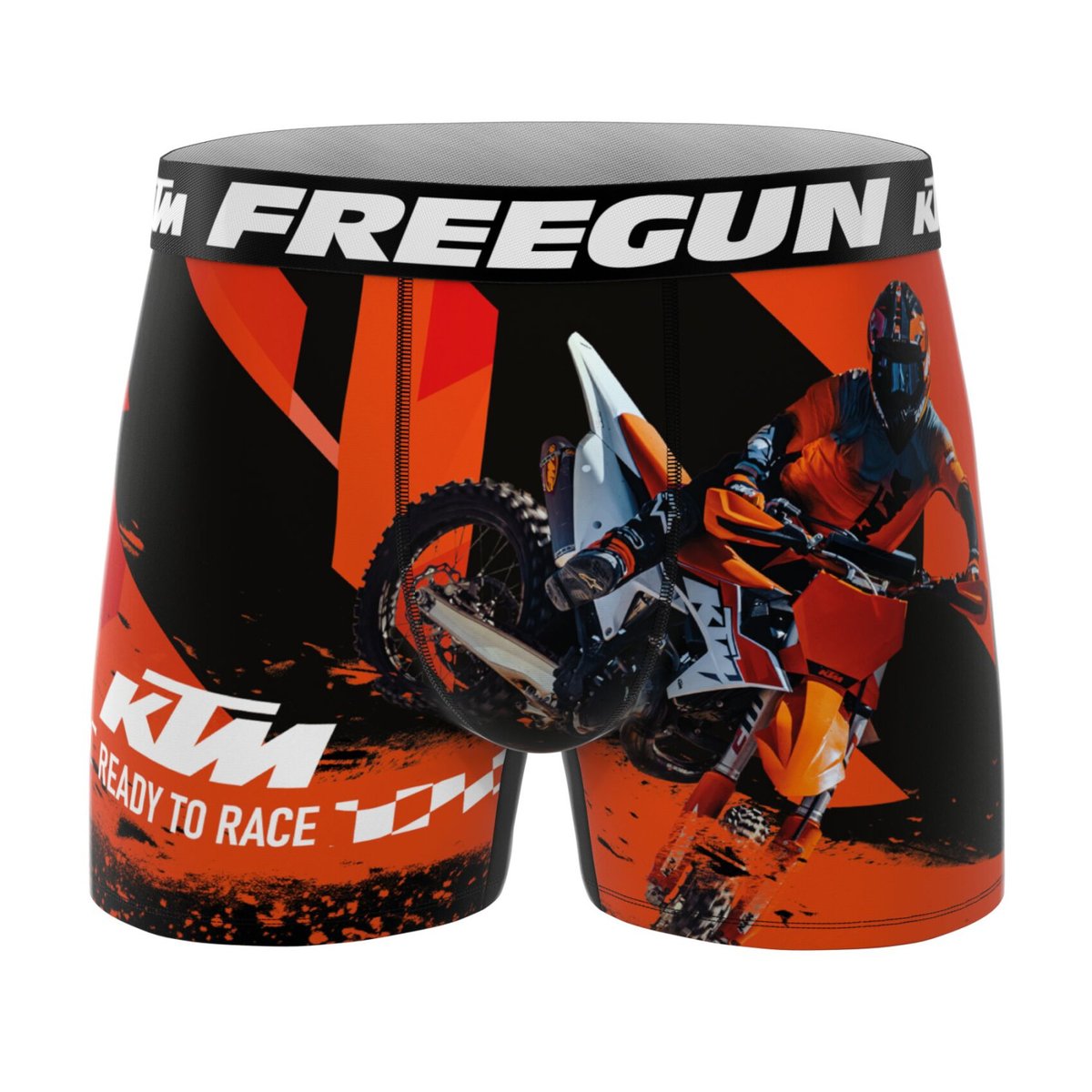 Lot De 3 Boxers Ktm orange/noir/blanc, FREEGUN