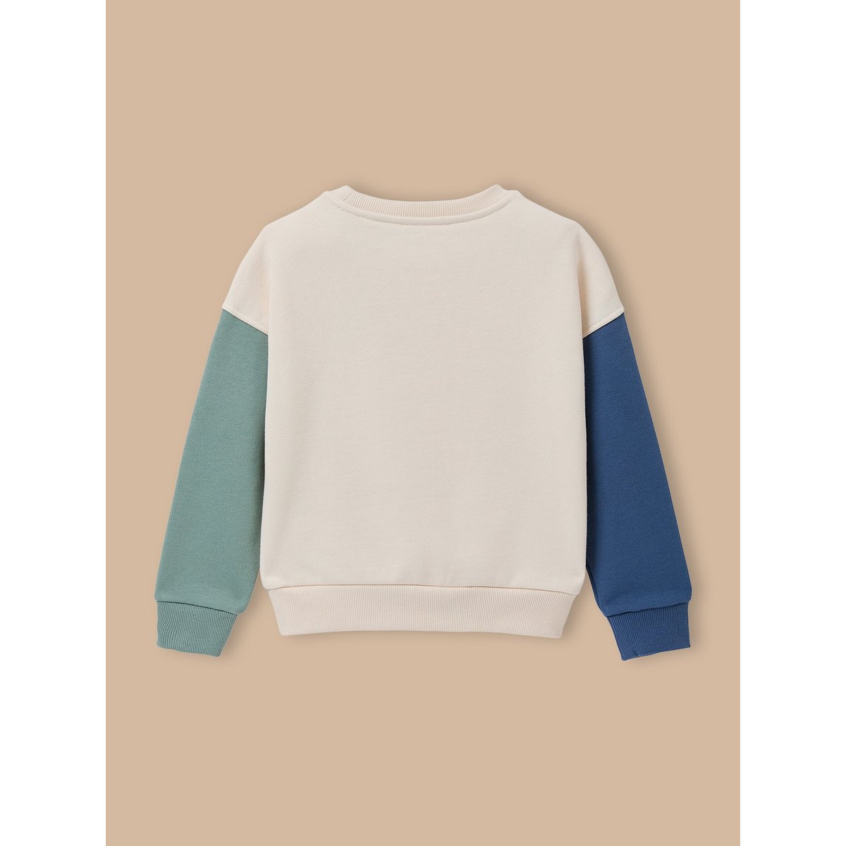 Sweat "colorblock" ecru, CYRILLUS