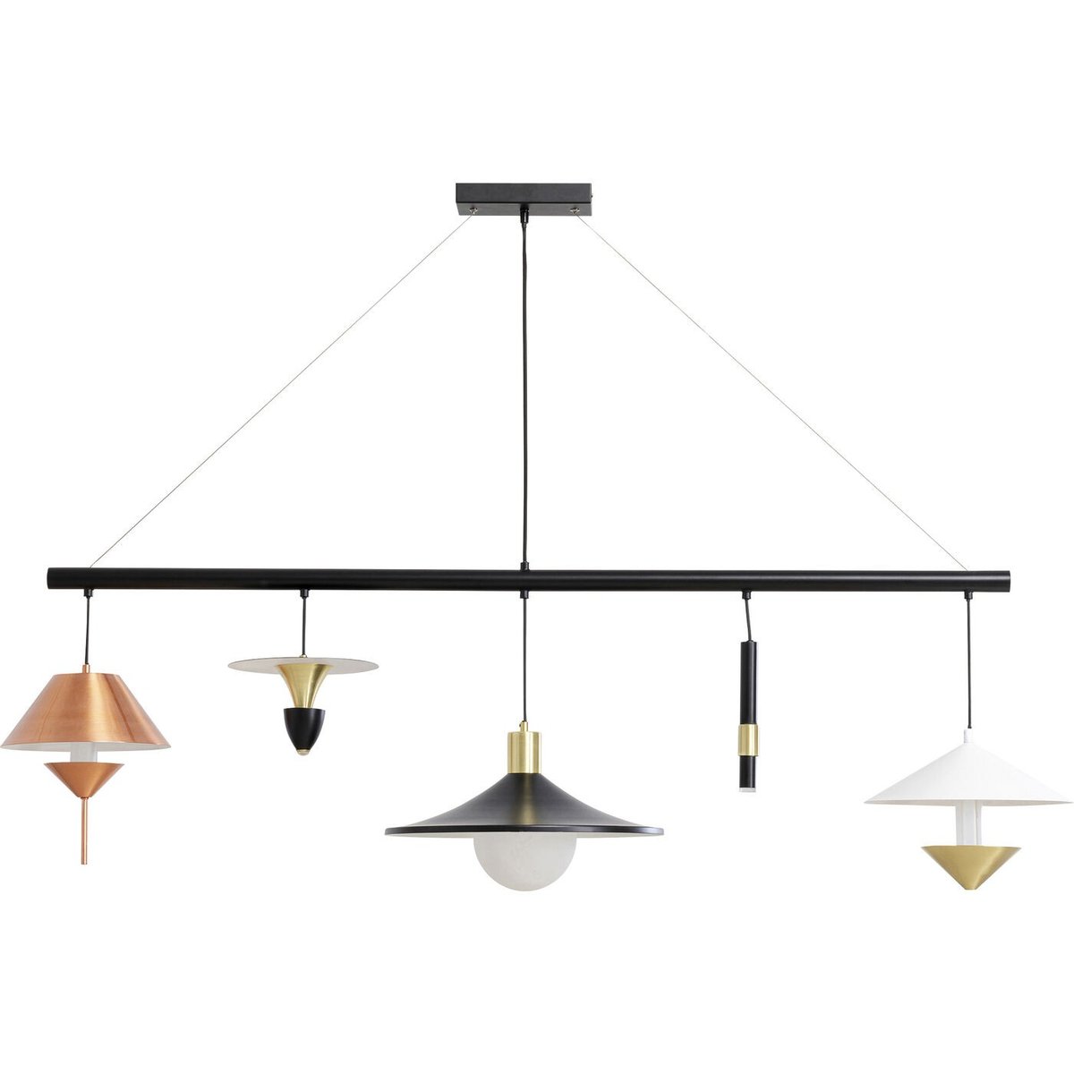 Suspension en acier, CAPPELLI multicolore, KARE DESIGN
