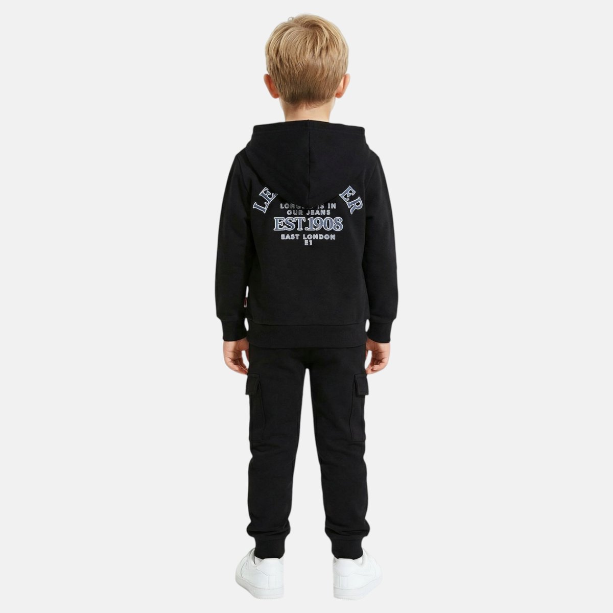 Ensemble sweat à capuche et pantalon de jogging cargo DUO noir, LEE COOPER