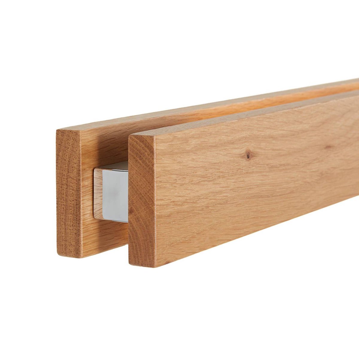 Suspension En Bois Moderne Led, Alin chêne naturel, nickel mat, LUCANDE