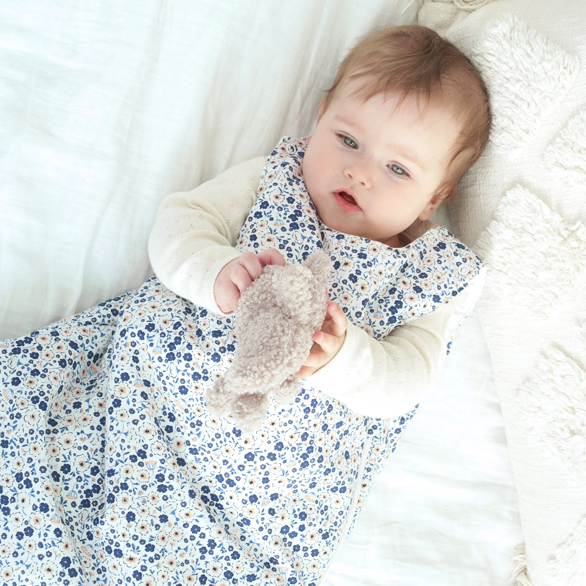 Gigoteuse coton bio BILLIE bleu, LITTLE CREVETTE