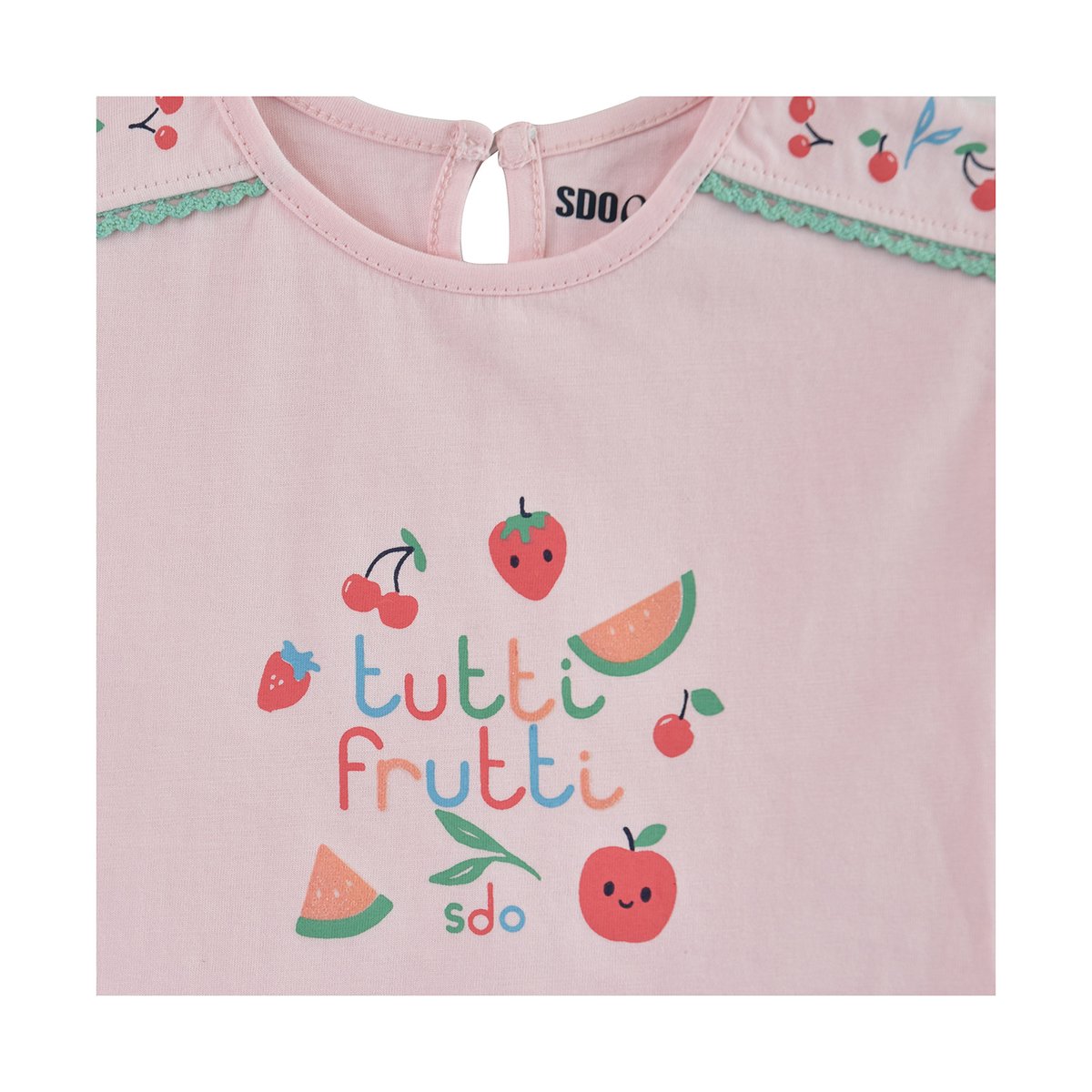 T shirt elina tutti frutti rose, SUCRE D'ORGE