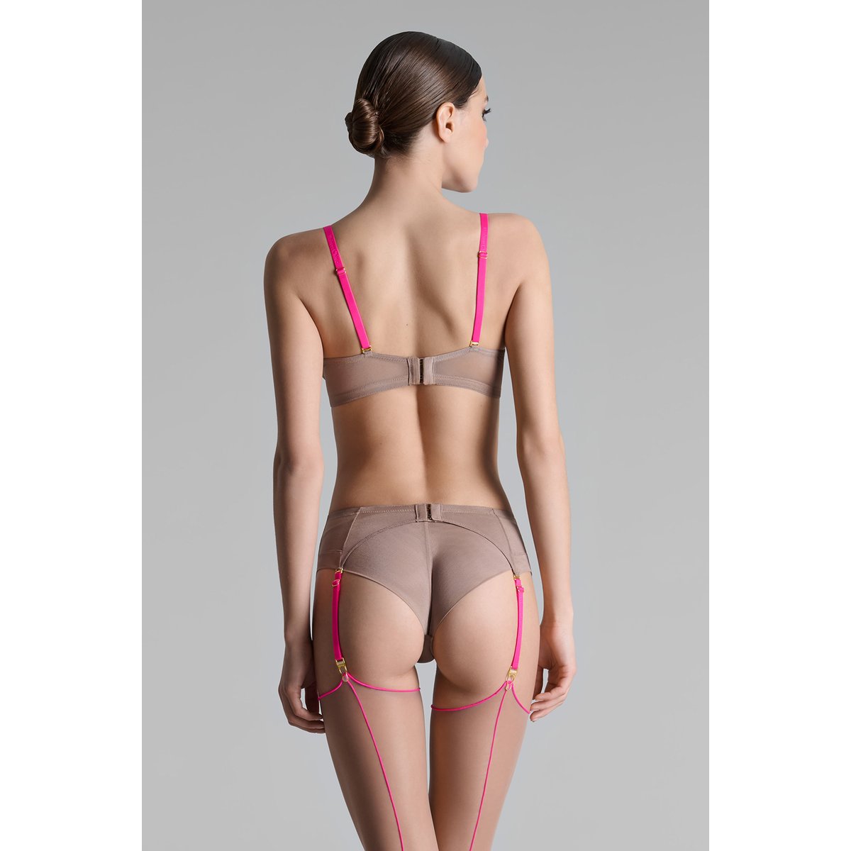 Jarretelles SIGNATURE rose, MAISON CLOSE
