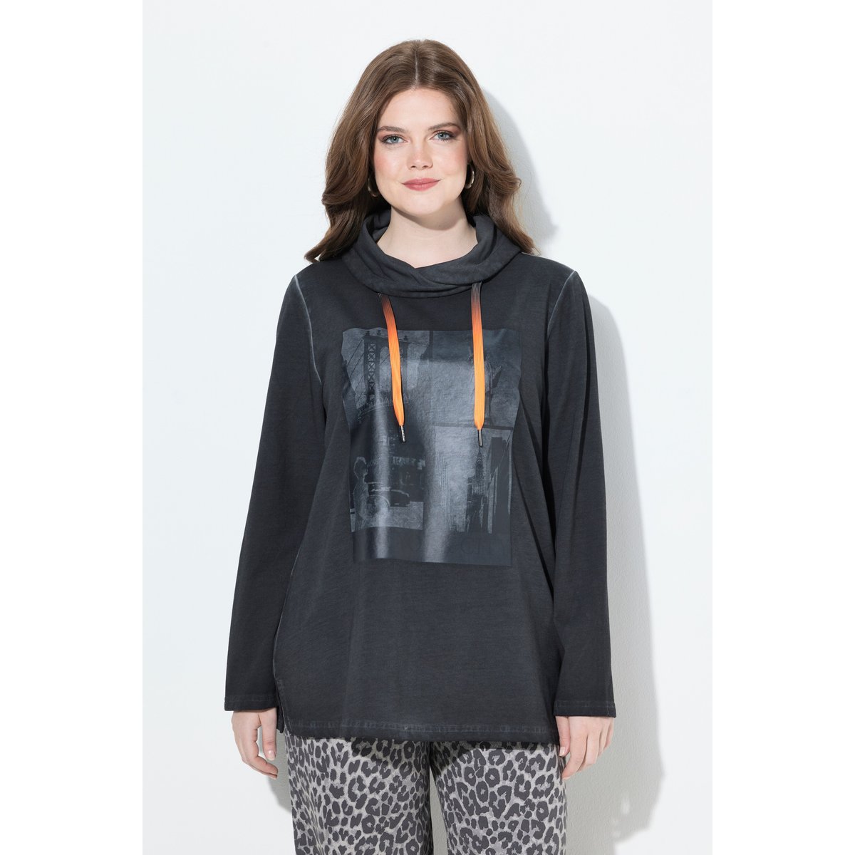Sweat-shirt New York gris graphite, ULLA POPKEN