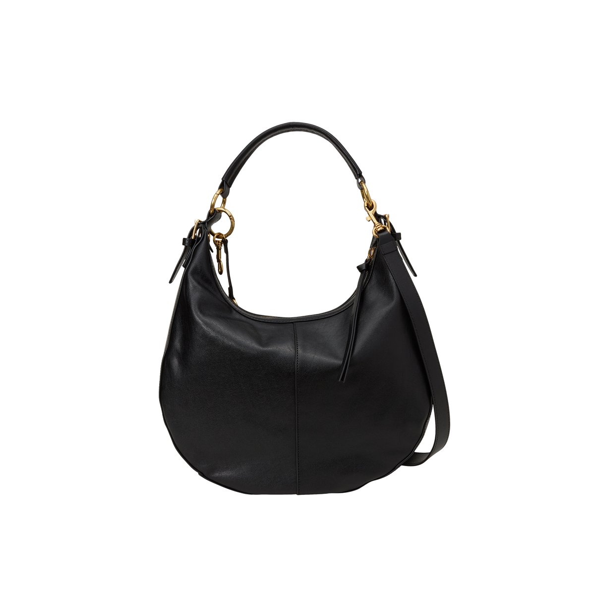 Sac à bandoulière modèle Philine moyen en cuir de vachette souple noir, MARC O'POLO